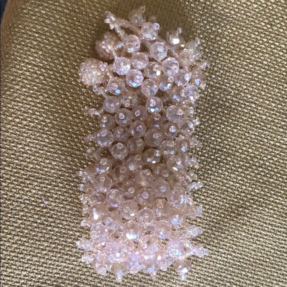 Pink beaded bracelet